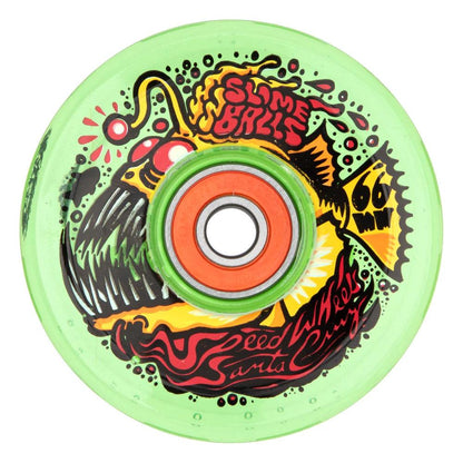 66 MM Slime Balls Wheels Angler Light Ups OG Slime 78a