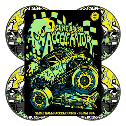 58 MM SlimeBalls Wheels Accelerator Vomit Mini 99a