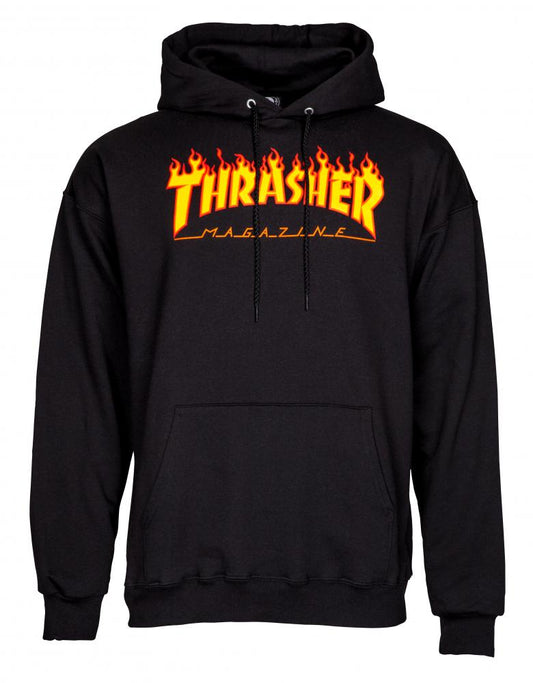L ADULT Thrasher Hoody Flame Logo