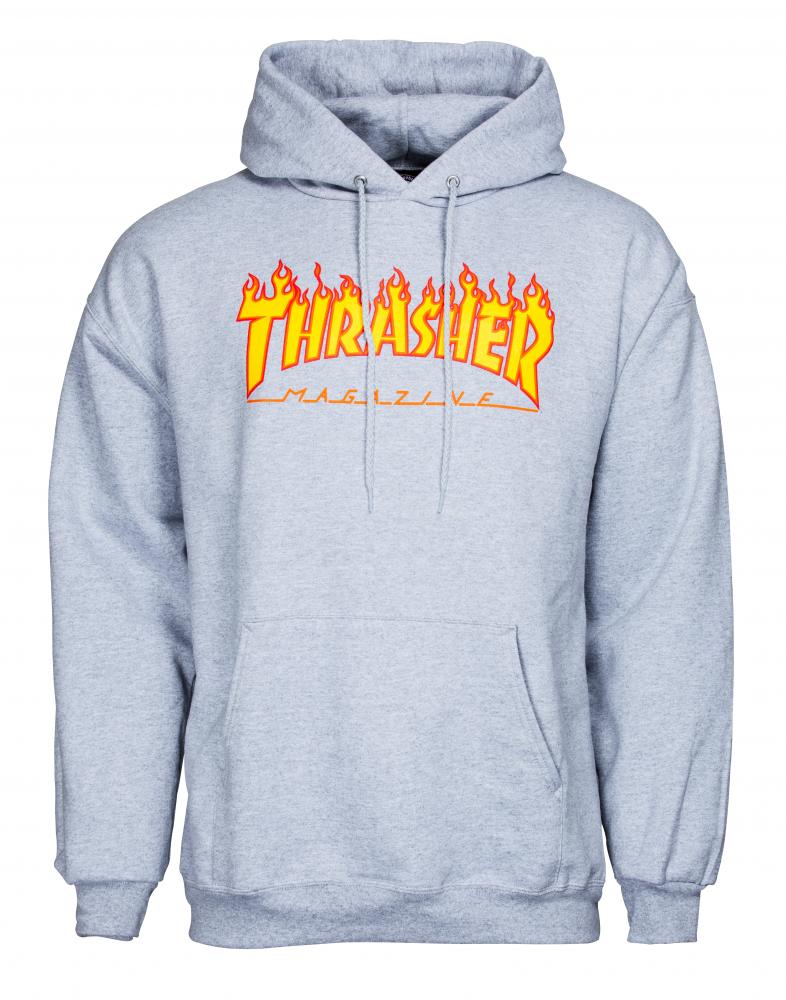 M ADULT Thrasher Hoody Flame Logo